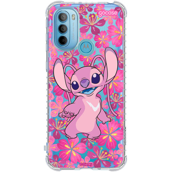 Capinha para celular Lilo & Stitch - Floral Rose Angel