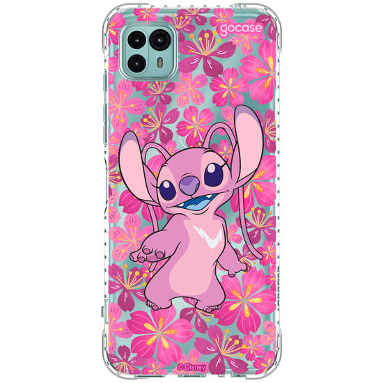 Capinha para celular Lilo & Stitch - Floral Rose Angel