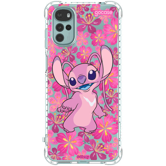 Capinha para celular Lilo & Stitch - Floral Rose Angel