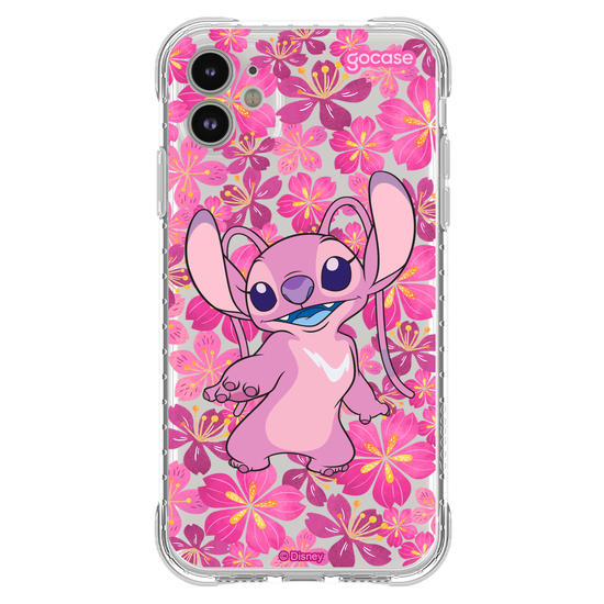 Capinha para celular Lilo & Stitch - Floral Rose Angel