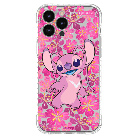 Capinha para celular Lilo & Stitch - Floral Rose Angel