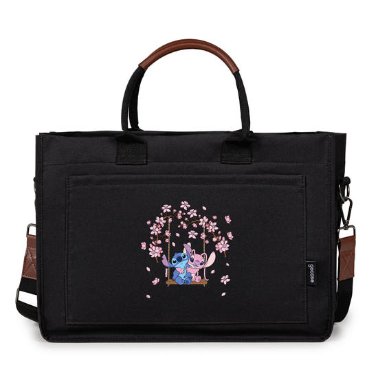 Tote Mini -  Stitch e Angel - Jardim