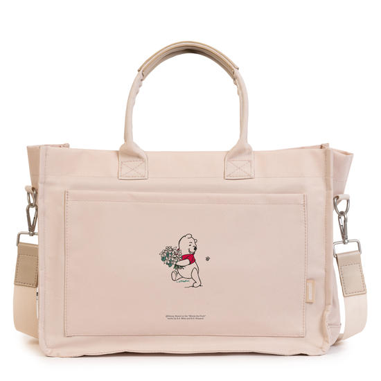 Tote Mini -  Ursinho Pooh - Buquê de Flores