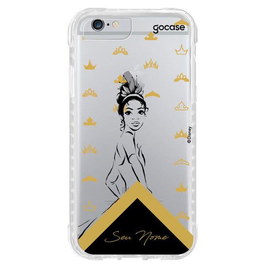 Capinha para celular Disney - Princesas - Tiana Dourado Elegante