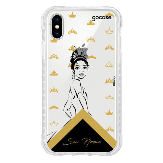 Capinha para celular Disney - Princesas - Tiana Dourado Elegante