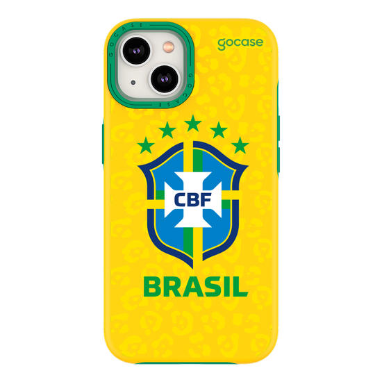 Duo Amarela - Seleção Brasileira - Uniforme 1 2022 Escudo