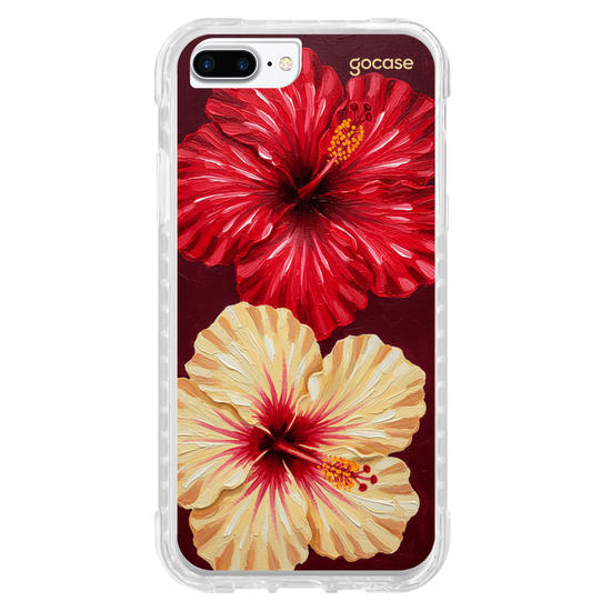 Capinha para celular  Duo Hibisco Flowers