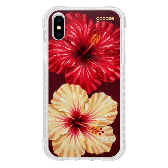 Capinha para celular  Duo Hibisco Flowers