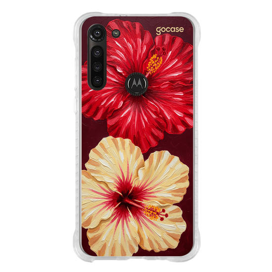 Capinha para celular  Duo Hibisco Flowers