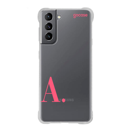 Capinha para celular Minha Inicial Rosa Capinha para celular Minha Inicial Rosa