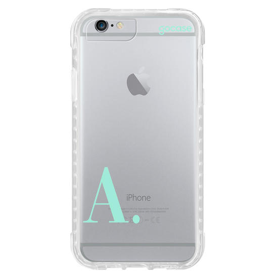 Capinha para celular Minha Inicial Turquesa