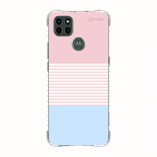 Capinha para celular  Duo Rosa e Azul - Listras