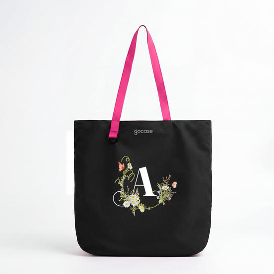  Ecobag Duocolor -  Inicial Arranjo de Flores