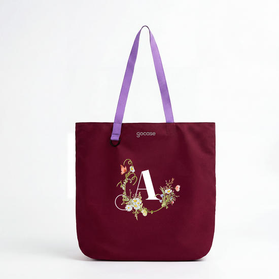  Ecobag Duocolor -  Inicial Arranjo de Flores