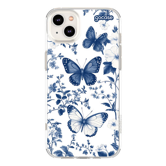 Capinha para celular  Elegant Blue Butterfly Pattern