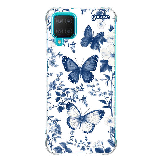  Elegant Blue Butterfly Pattern