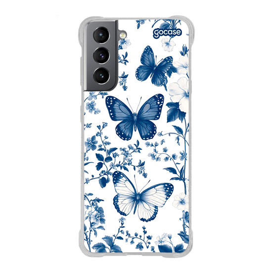 Capinha para celular  Elegant Blue Butterfly Pattern