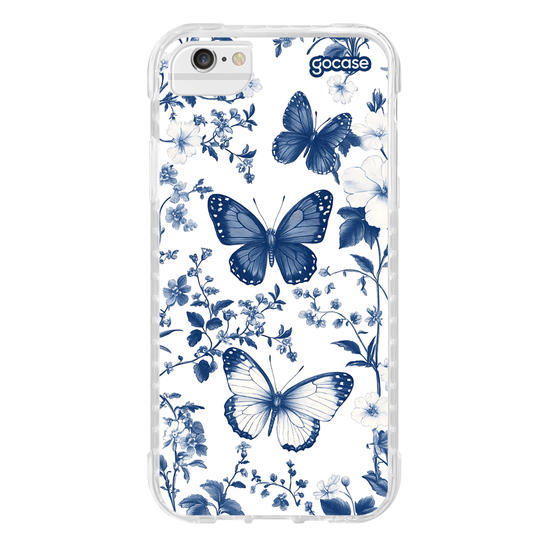 Capinha para celular  Elegant Blue Butterfly Pattern