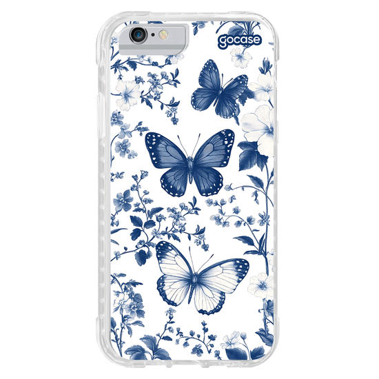 Capinha para celular  Elegant Blue Butterfly Pattern