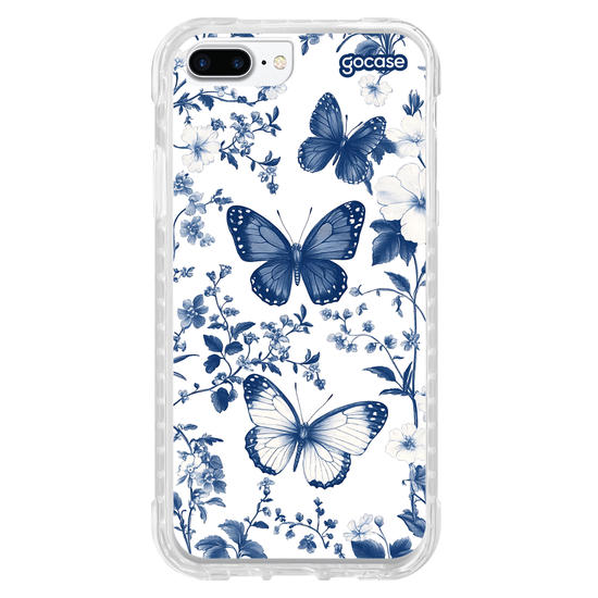 Capinha para celular  Elegant Blue Butterfly Pattern