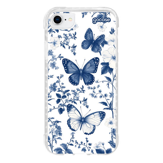 Capinha para celular  Elegant Blue Butterfly Pattern