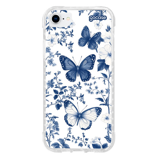 Capinha para celular  Elegant Blue Butterfly Pattern