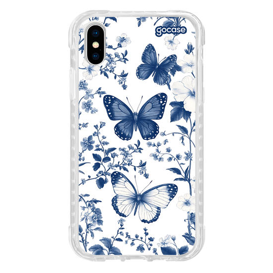 Capinha para celular  Elegant Blue Butterfly Pattern