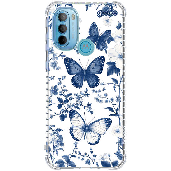 Capinha para celular  Elegant Blue Butterfly Pattern