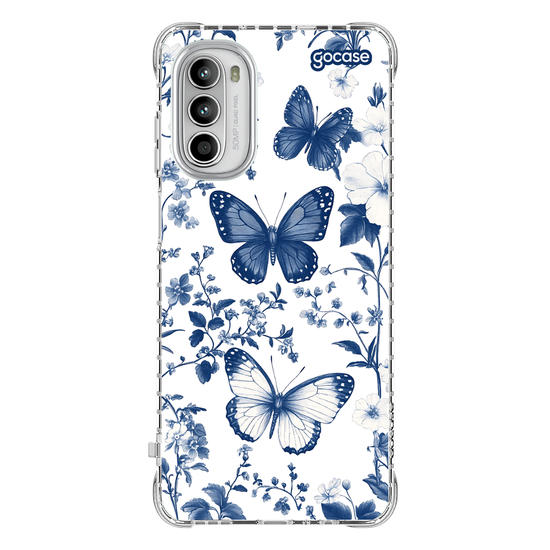 Capinha para celular  Elegant Blue Butterfly Pattern
