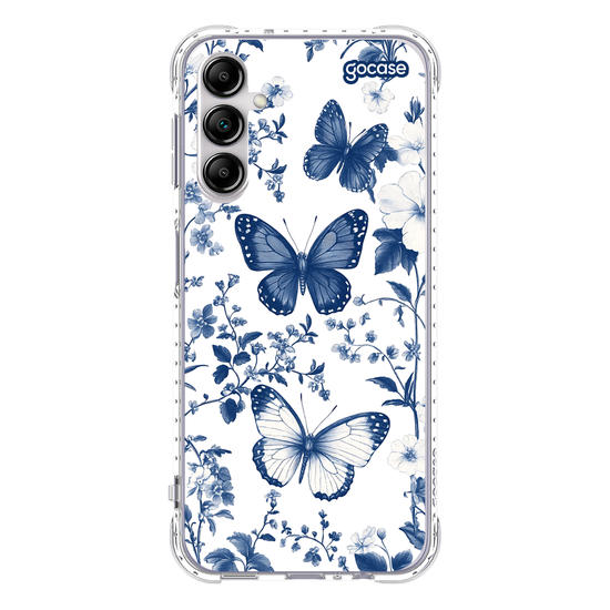 Capinha para celular  Elegant Blue Butterfly Pattern