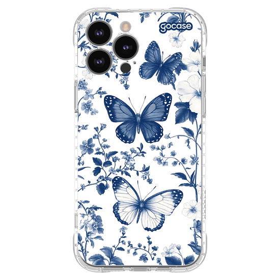 Capinha para celular  Elegant Blue Butterfly Pattern