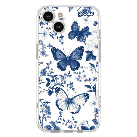  Elegant Blue Butterfly Pattern