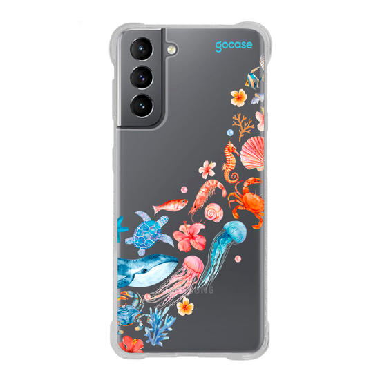 Capinha para celular  Elementos Marinhos Wave