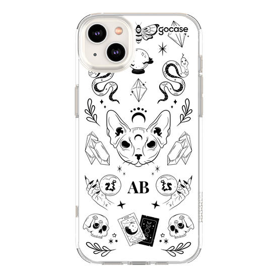 Capinha para celular  Elementos Místicos Branco