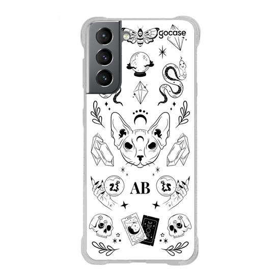 Capinha para celular  Elementos Místicos Branco
