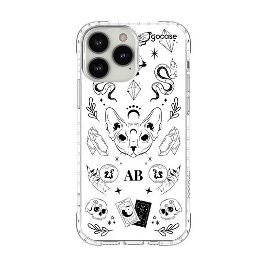 Capinha para celular  Elementos Místicos Branco
