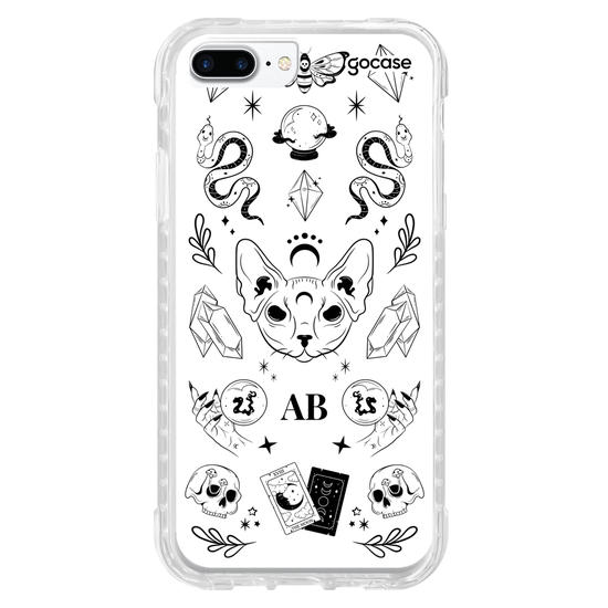 Capinha para celular  Elementos Místicos Branco