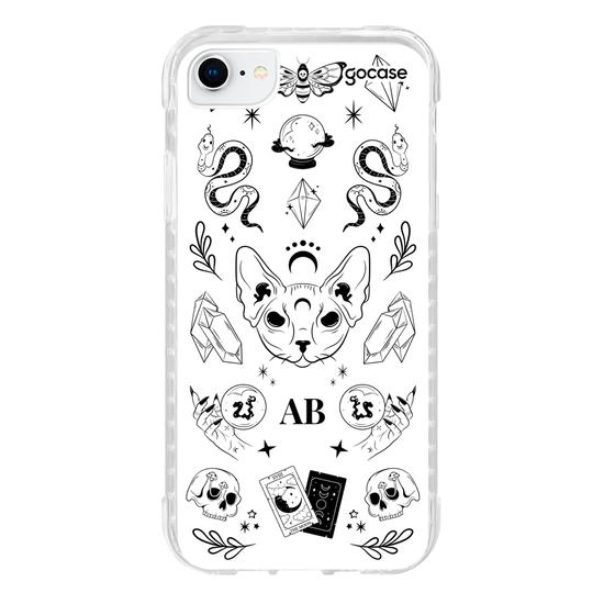 Capinha para celular  Elementos Místicos Branco