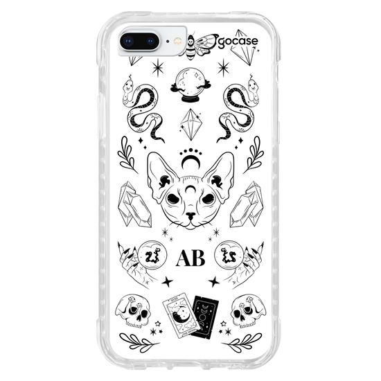 Capinha para celular  Elementos Místicos Branco