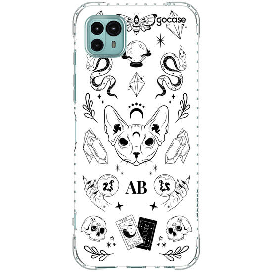 Capinha para celular  Elementos Místicos Branco