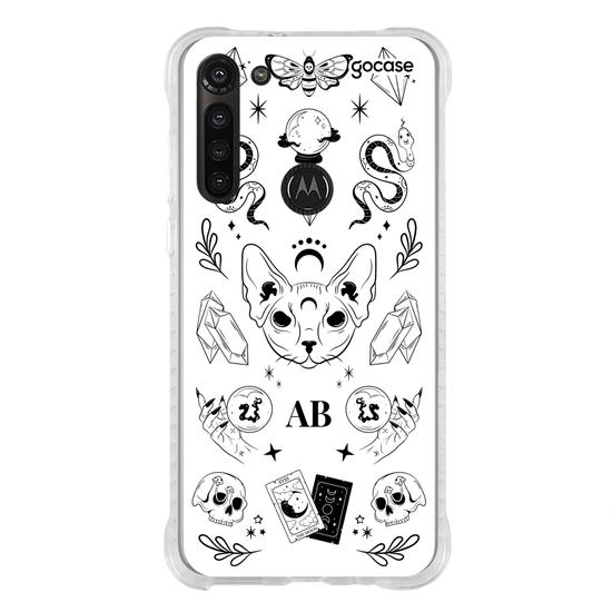 Capinha para celular  Elementos Místicos Branco