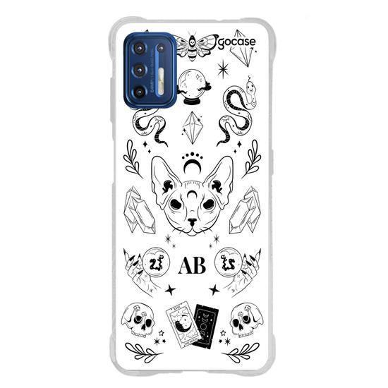 Capinha para celular  Elementos Místicos Branco