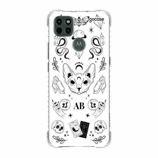 Capinha para celular  Elementos Místicos Branco