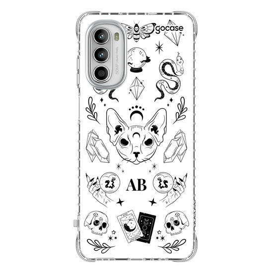 Capinha para celular  Elementos Místicos Branco