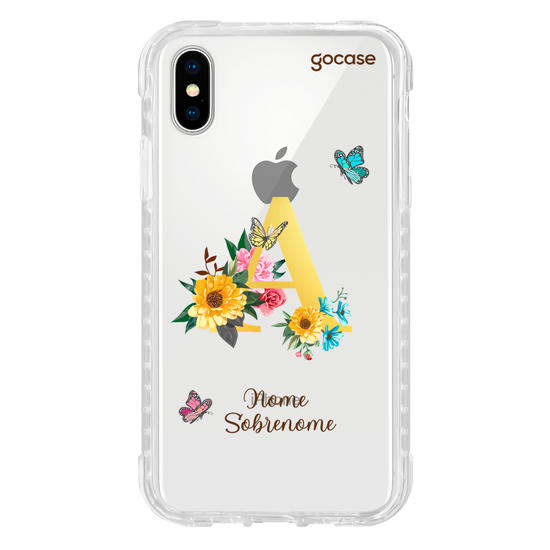 Capinha para celular Flores Iniciais - By Carla Barbosa