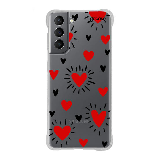 Capinha para celular Corações - By Iasmin Almeida
