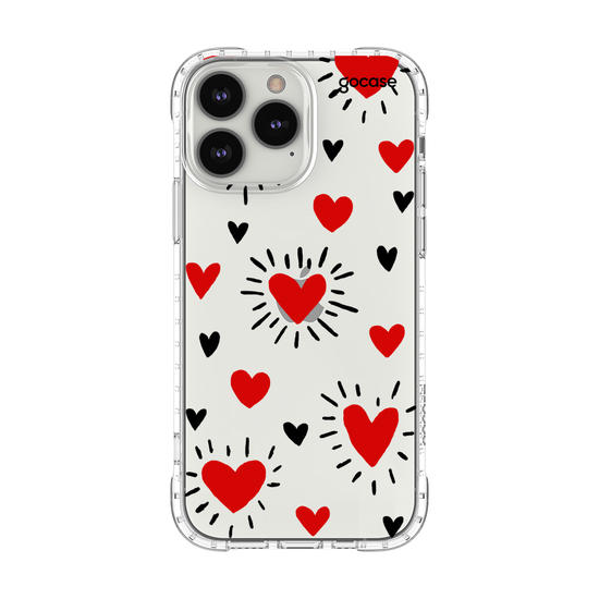 Capinha para celular Corações - By Iasmin Almeida