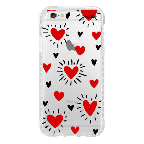 Capinha para celular Corações - By Iasmin Almeida