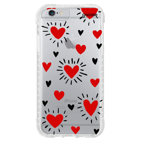 Capinha para celular Corações - By Iasmin Almeida