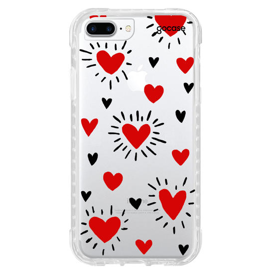 Capinha para celular Corações - By Iasmin Almeida